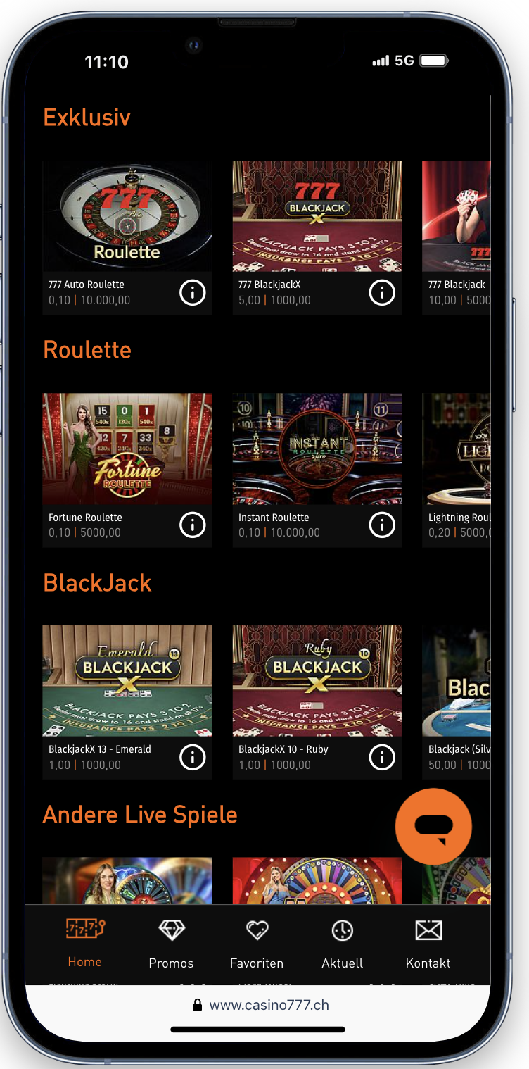 Live casino Casino777