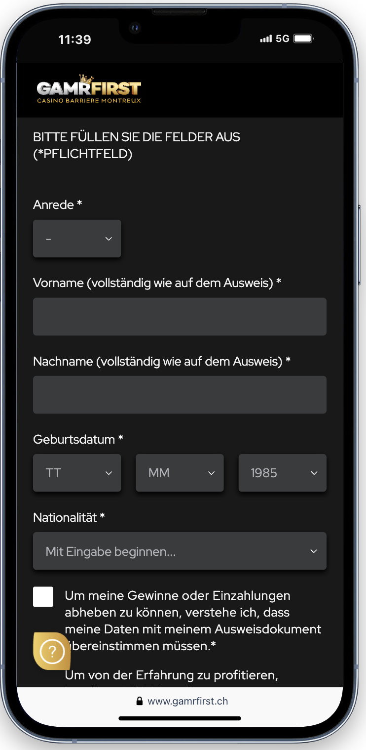 registeren gamrfirst