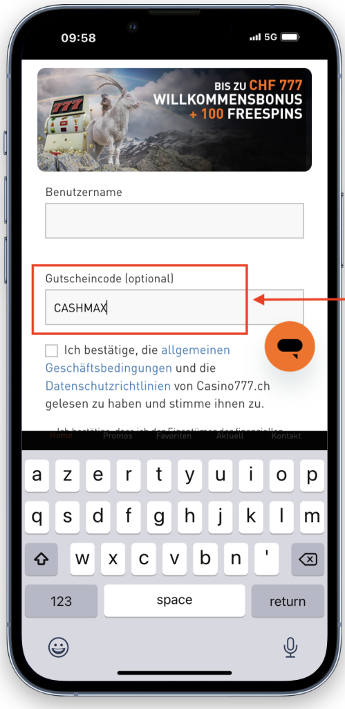 Casino777 Gutscheincode