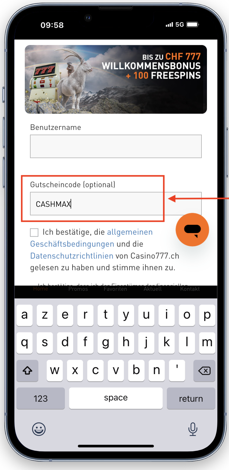 Casino777 Gutscheincode
