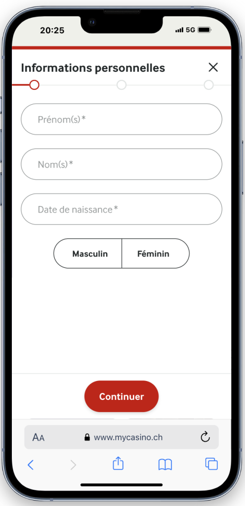 mycasino inscription