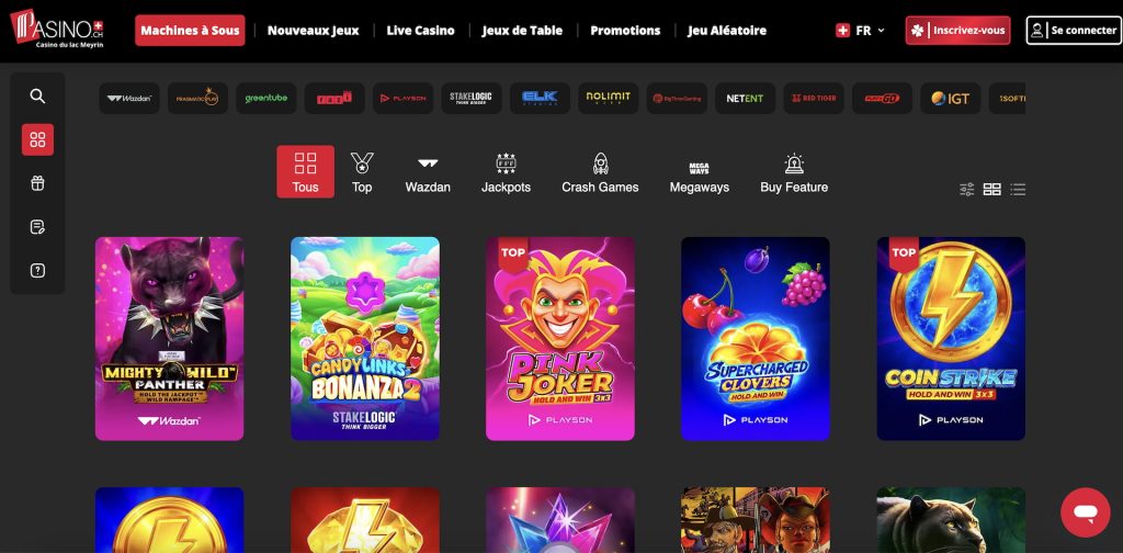 Pasino pr&eacute;sente des slots vari&eacute;s avec jackpots et bonus.