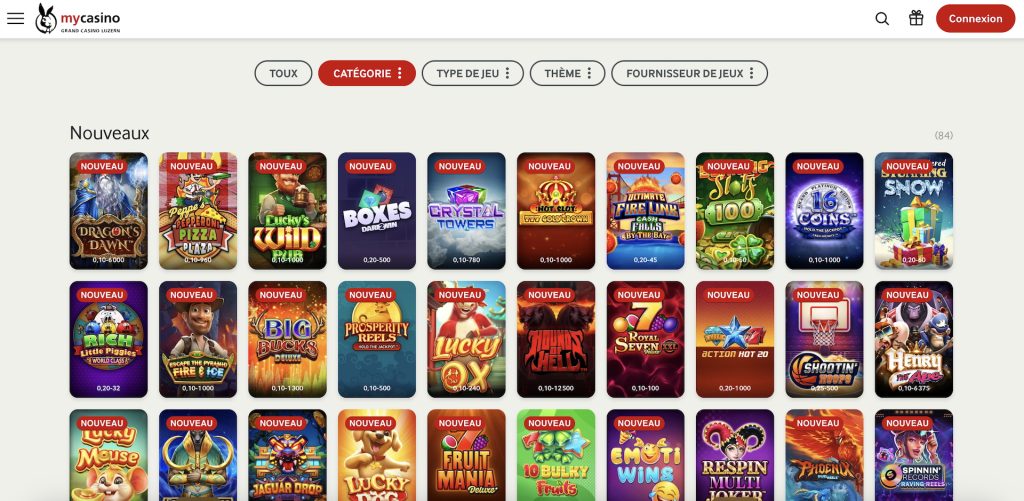 Mycasino offre plus de 2 900 machines &agrave; sous &agrave; son catalogue