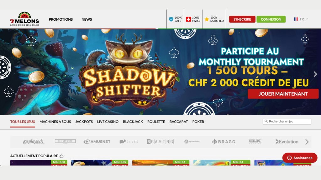 7Melons est l'un des meilleurs casinos suisses pour les offres promos