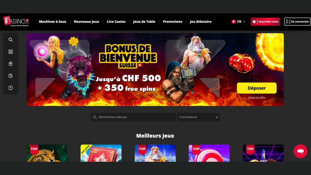 Pasino est un casino en ligne suisse lanc&eacute; avec Partouche