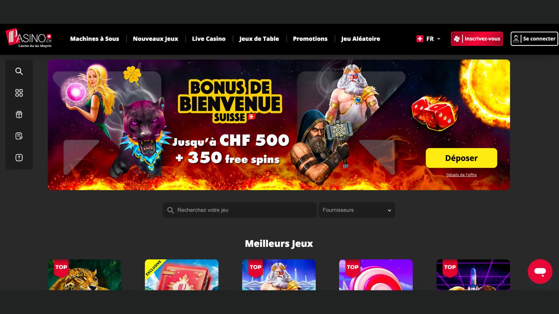 Pasino est un casino en ligne suisse lanc&eacute; avec Partouche