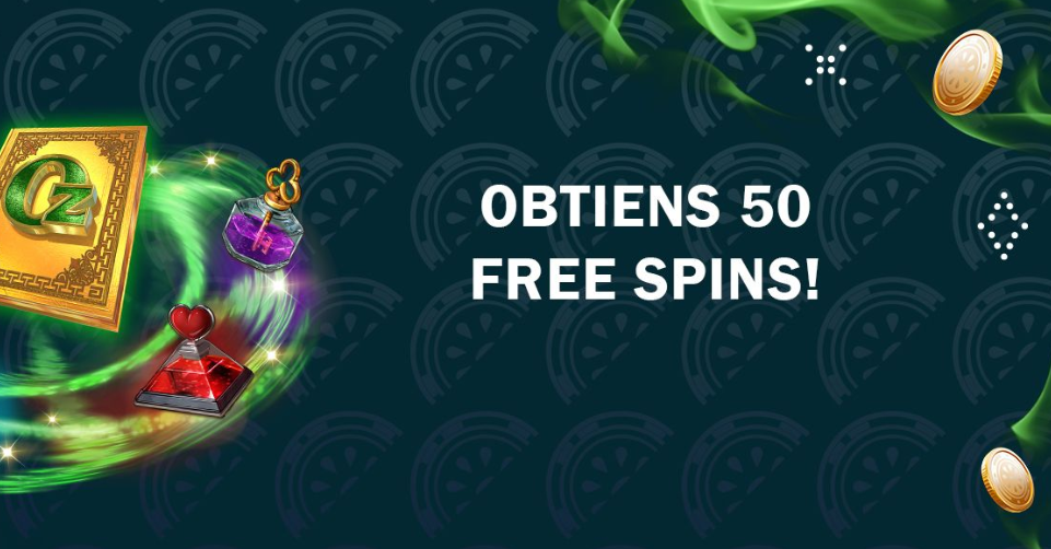 50 freespins avec la promotion Fifty50
