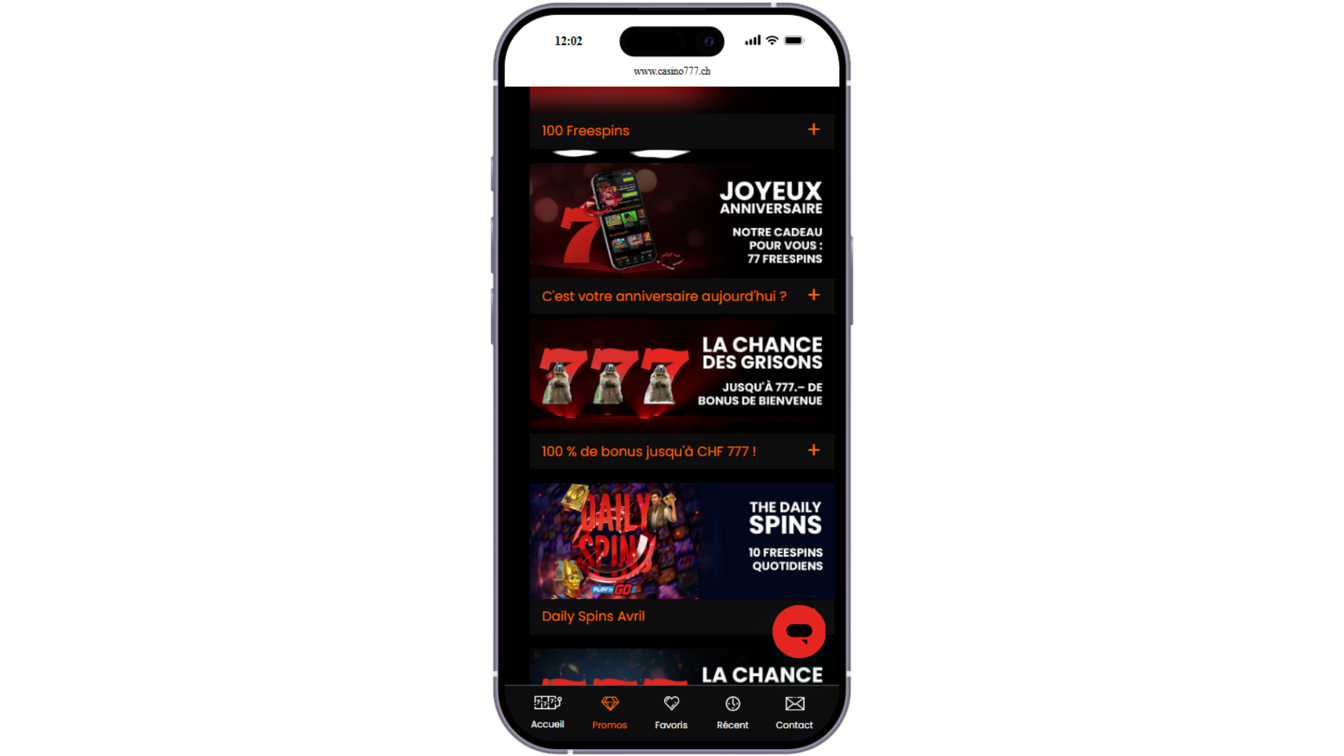 Promotion &ldquo;Joyeux anniversaire&rdquo; sur le casino en ligne Casino777 